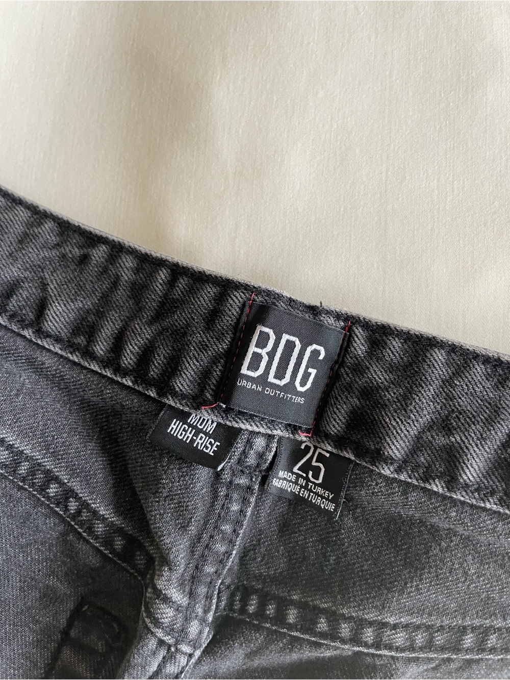 BDG Charcoal Black High-Rise Jeans